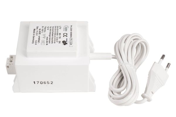 ABN 000099 , Netzgerät (CV, AC) dimmbar, Transformator, DIM, CV, 11,5V AC, 60 W, IP2