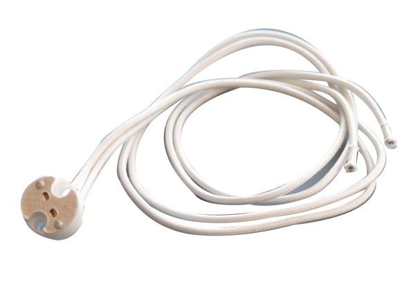 Deko-Light 100250 Elektrisches Montagezubehör, Fassung GU5,3 mit 50 cm Kabel, Länge: 500 mm, 35.0