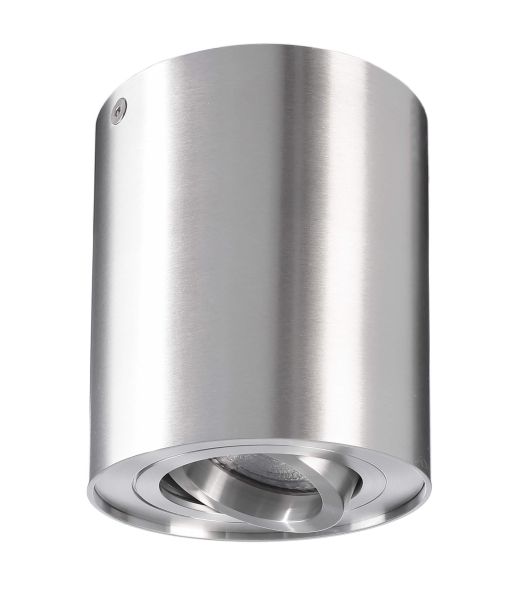Deko-Light 122416 Deckenaufbauleuchte, Bengala, 1x max. 50 W GU10, Silber, 220-240 V/AC, 50 / 60 H