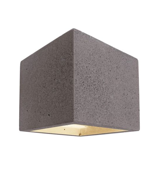 Deko-Light 341184 Wandaufbauleuchte, Cube, 1x max. 25 W G9, Dunkelgrau, 220-240 V/AC, 50 / 60 Hz,