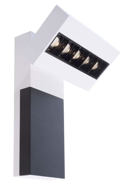 Deko-Light 341214 Wandaufbauleuchte, Ceti 5, 13 W, DIM, 3000 K, Weiß, 220-240 V/AC, 50 / 60 Hz, IP