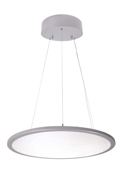 Deko-Light 342093 Pendelleuchte, LED Panel transparent Rund 580 mm, 53 W, DIM, 4000 K, Aluminium,