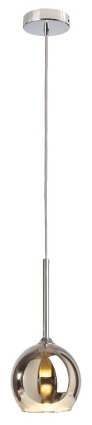 Deko-Light 342114 Pendelleuchte, Bunda, 1x max. 28 W G9, Silber, 220-240 V/AC, 50 / 60 Hz, IP 20