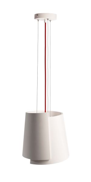 Deko-Light 342145 Pendelleuchte, Twister II 280 mm, 1x max. 40,00 W E27, Weiß, 220-240 V/AC, 50 /