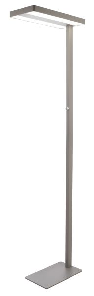 Deko-Light 343016 Stehleuchte, Office Two Up and Down, 80 W, DIM, 4000 K, Silber, 200-240 V/AC, 50