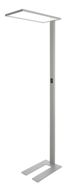 Deko-Light 343022 Stehleuchte, Office One Transparent, 55 W, Touch DIM, 4000 K, Silber, 200-240 V/