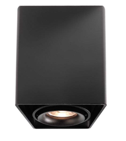 Deko-Light 348002 Deckenaufbauleuchte, Mona I, 1x max. 50 W GU10, Schwarz, 220-240 V/AC, 50 / 60 H