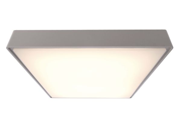 Deko-Light 348007 Deckenaufbauleuchte, Quadrata III 400x400 mm, 21 W, 3000 K, Grau, 220-240 V/AC,