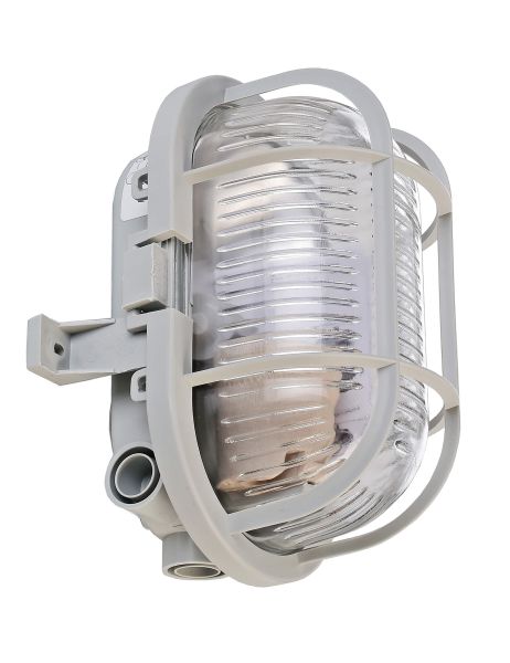 Deko-Light 401013 Decken- und Wandaufbauleuchte, Syrma Oval, 1x max. 42 W E27, Grau, 220-240 V/AC,