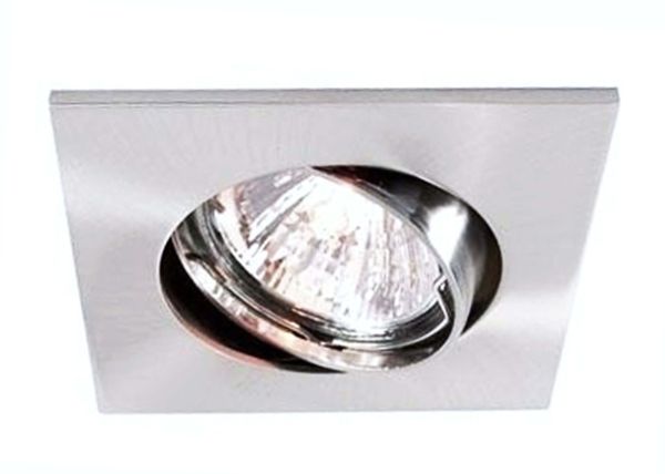 Deko-Light 449212 Einbaustrahler, Style Square, Tilt, 1x max 50 W MR16, Silber, Spannungskonstant,