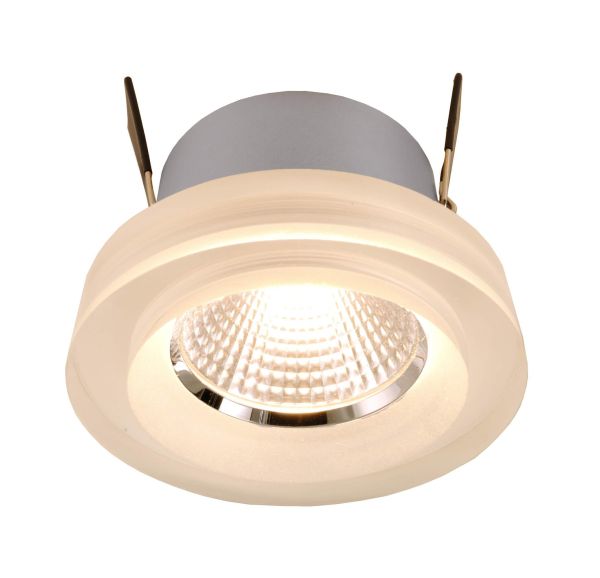 Deko-Light 565195 Einbaustrahler, COB 68 Acryl, 6,8 W, 2700 K, Silber, Stromkonstant, 18-20 V/DC,