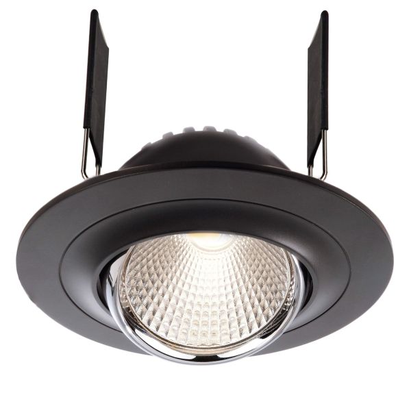 Deko-Light 565203 Einbaustrahler, Saturn, 7 W, 4000 K, Schwarz, Stromkonstant, 17-18