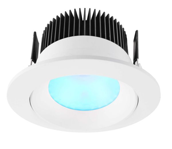Deko-Light 565245 Einbaustrahler, COB 94, 16 W, RGB/3000 K, Weiß, Spannungskonstant, 24 V/DC, IP 2