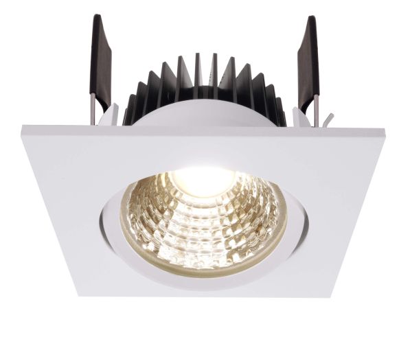 Deko-Light 565283 Einbaustrahler, COB-68-350mA-2700K-Eckig-Weiß, Stromkonstant, 16-17 V/DC, Bemess