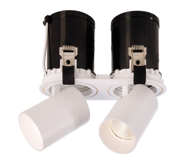 Deko-Light 565313 Einbaustrahler, Rigel Mini Round Double, 22 W, 3000 K, Weiß, Stromkonstant, 21-2