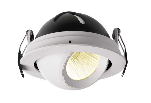 Deko-Light 565340 Einbaustrahler, Bellatrix, 9 W, 3000 K, Weiß, Stromkonstant, 18 V/DC, Bemessungs