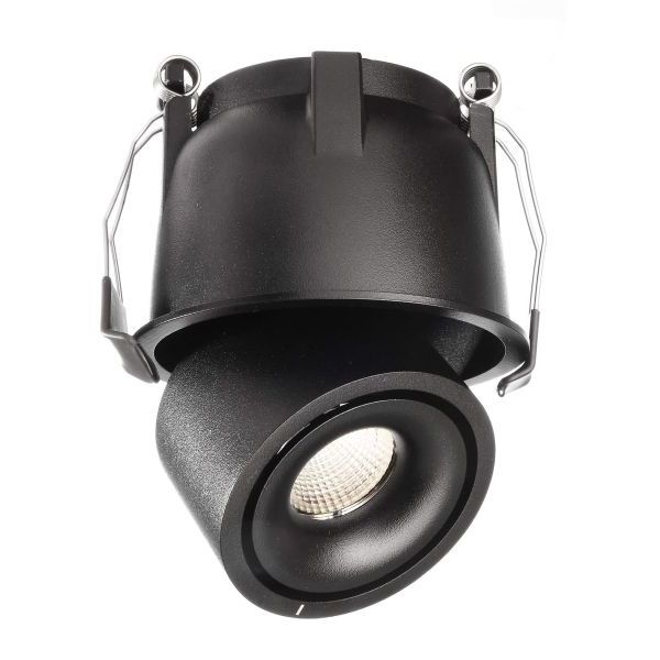 Deko-Light 565354 Einbaustrahler, Uni II Mini Tilt, 9 W, 3000 K, Schwarz, Stromkonstant, 18-19 V/D