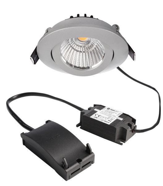 Deko-Light 565359 Einbaustrahler, Dione, 8,5 W, DIM, 4000 K, Silber, 220-240 V/AC, 50 / 60 Hz, IP