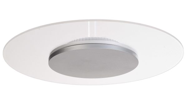 Deko-Light 620049 Deckenaufbauleuchte, Set, Zaniah 420 mm, 24 W, DIM, 3000 K, Cover Silber, 220-24