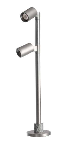 Deko-Light 688041 Vitrinenleuchte, Herculis Double 200 mm, 2 W, 4000 K, Silber, Stromkonstant, 6 V