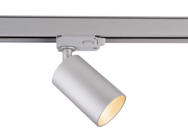 Deko-Light 707080 3-Phasen-Spot, Can, 1x max. 7,5 W GU10, Silber, 220-240 V/AC, 50 / 60 Hz, IP 20