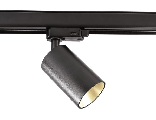 Deko-Light 707081 3-Phasen-Spot, Can, 1x max. 7,5 W GU10, Schwarz, 220-240 V/AC, 50 / 60 Hz, IP 20