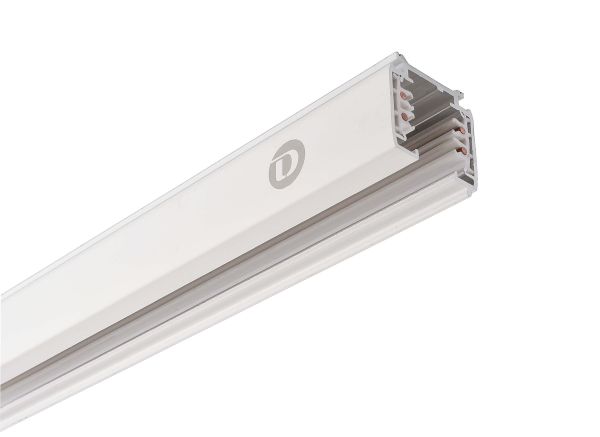 Deko-Light 710000 3-Phasen Schienensystem, D Line Aufbaustromschiene 1m, weiß, Verkehrsweiß RAL 90