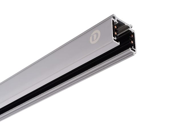Deko-Light 710001 3-Phasen Schienensystem, D Line Aufbaustromschiene 1m, grau, Fenstergrau RAL 704