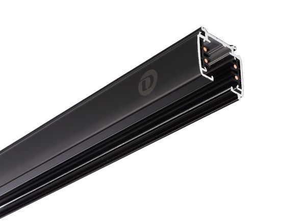 Deko-Light 710005 3-Phasen Schienensystem, D Line Aufbaustromschiene 2m, schwarz, Graphitschwarz R