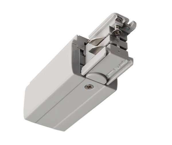 Deko-Light 710010 3-Phasen Schienensystem, D Line elektrischer Einspeiser links, Fenstergrau RAL 7