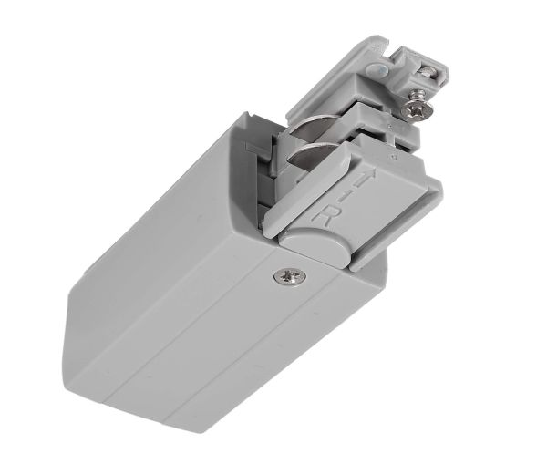 Deko-Light 710013 3-Phasen Schienensystem, D Line elektrischer Einspeiser rechts, Fenstergrau RAL
