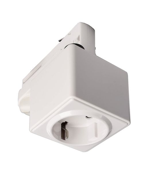 Deko-Light 710024 3-Phasen Schienensystem, D Line/Dali Steckdosenadapter, Verkehrsweiß RAL 9016, 2
