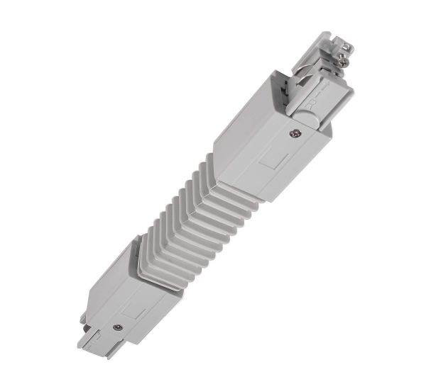 Deko-Light 710040 3-Phasen Schienensystem, D Line Flexverbinder links-rechts, Fenstergrau RAL 7040
