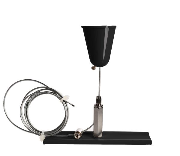 Deko-Light 710050 3-Phasen Schienensystem, D Line/Dali Seilabhängungshalter mit Deckenrosette 1,5m