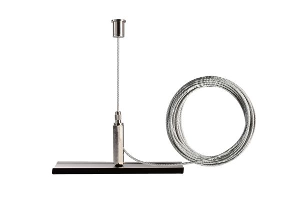 Deko-Light 710096 3-Phasen Schienensystem, D Line/Dali Seilabhängungshalter Mini mit 5,0m Abhänges