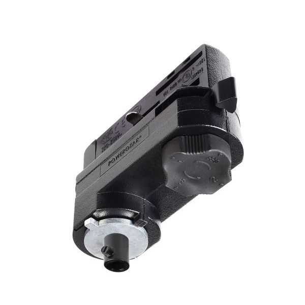 Deko-Light 710099 3-Phasen Schienensystem, D Line 3-Phasen Adapter für Leuchtenmontage, Graphitsch