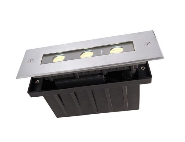 Deko-Light 730292 Bodeneinbauleuchte, Line Asymmetrisch, 5,5W, 3000 K, Silber, 220-240 V/AC, 50 /