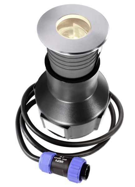 Deko-Light 730447 Bodeneinbauleuchte, Fornac, 2,7 W, 3000 K, Silber, Spannungskonstant, 24 V/DC, I