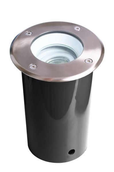 Deko-Light 730478 Bodeneinbauleuchte, Pavo Rund Set, 1x max. 9 W GU10, Silber, 220-240 V/AC, 50 /