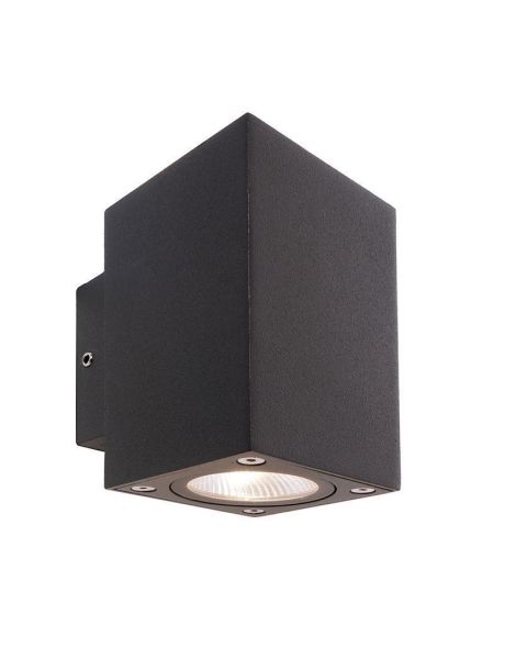 Deko-Light 731030 Wandaufbauleuchte, Cubodo II Double Mini, 10 W, 3000 K, Grau, 220-240 V/AC, 50 /