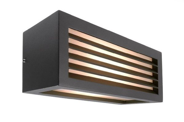 Deko-Light 731060 Wandaufbauleuchte, Wall Line III, 1x max. 18 W E27, dunkelgrau, 220-240 V/AC, 50