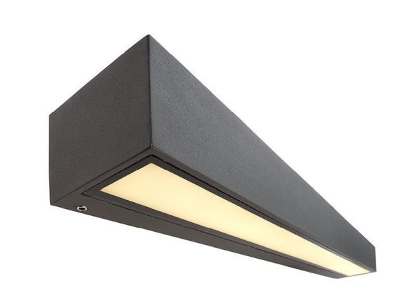 Deko-Light 731129 Wandaufbauleuchte, Linear II Double 500 mm, 20 W, 3000 K, Grau, 220-240 V/AC, 50