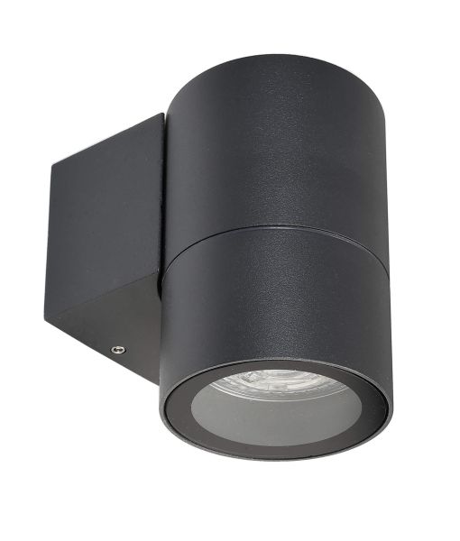 Deko-Light 731130 Wandaufbauleuchte, Achernar Down, 1x max. 50 W GU10, Schwarz, 220-240 V/AC, 50 /