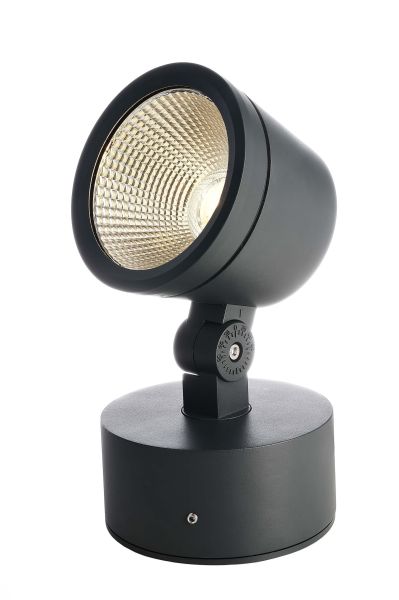 Deko-Light 732109 Fluter, Colt COB, 15 W, DIM, 3000 K, Schwarz, 220-240 V/AC, 50 / 60 Hz, IP 65