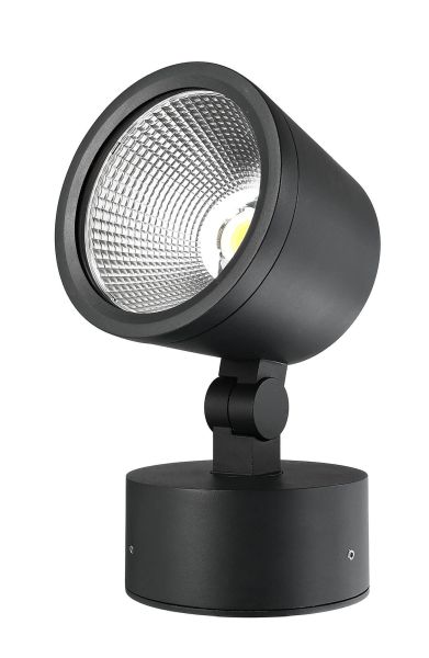 Deko-Light 732110 Fluter, Colt COB, 30 W, DIM, 3000 K, Schwarz, 220-240 V/AC, 50 / 60 Hz, IP 65