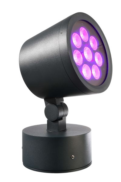 Deko-Light 732125 Fluter, Colt, 25 W, RGB/5500 K, Schwarz, Spannungskonstant, 24 V/DC, IP 65