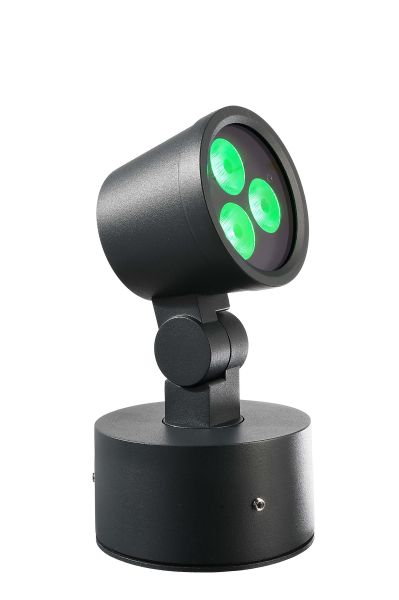 Deko-Light 732127 Fluter, Colt, 8 W, RGB/3000 K, Schwarz, Spannungskonstant, 24 V/DC, IP 65