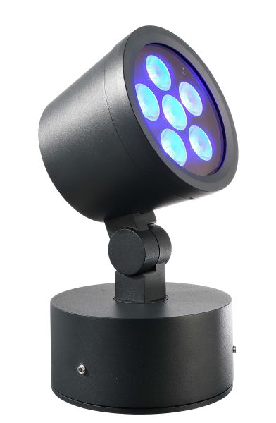 Deko-Light 732128 Fluter, Colt, 16W, RGB/3000 K, Schwarz, Spannungskonstant, 24 V/DC, IP 65