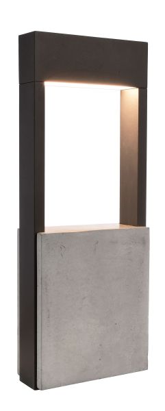 Deko-Light 733043 Pollerleuchte, Chertan 450 mm, 13 mm, 3000 K, Grau, 100-277 V/AC, 50 / 60 Hz, IP
