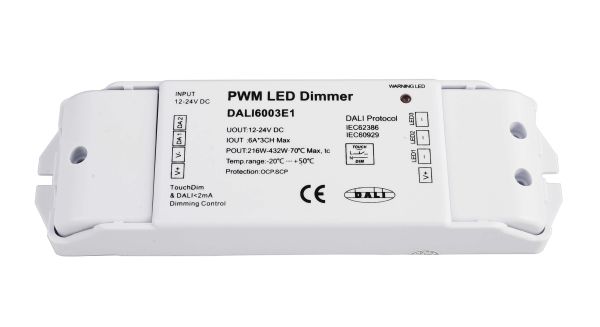 Deko-Light 843052 , Niedervolt DALI Dimmer (CV, DC), DALI PWM Dimmer CV 3CH, 12/24V, 6A/